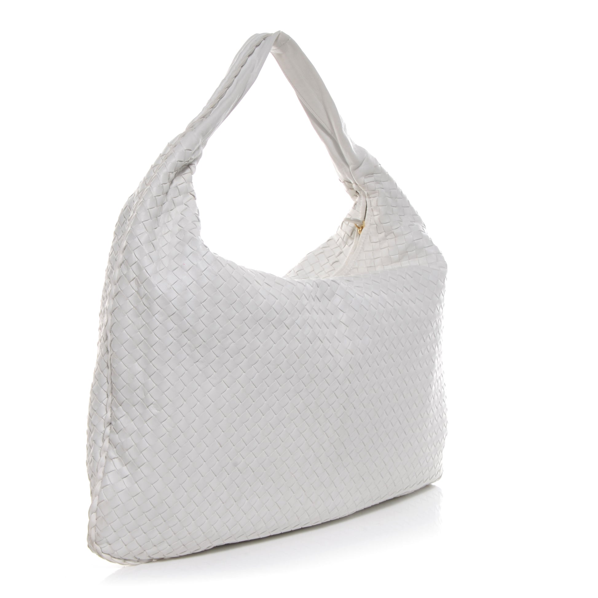 Bottega Veneta Nappa Intrecciato Maxi Veneta Hobo White 3 of 8