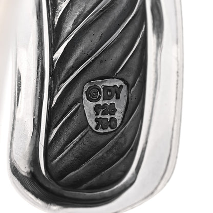 David Yurman Sterling Silver 18K Yellow Gold Sculpted Cable Cuff Bracelet 3 of 3