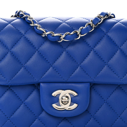 Chanel Lambskin Quilted Mini Square Flap Royal Blue 8 of 10