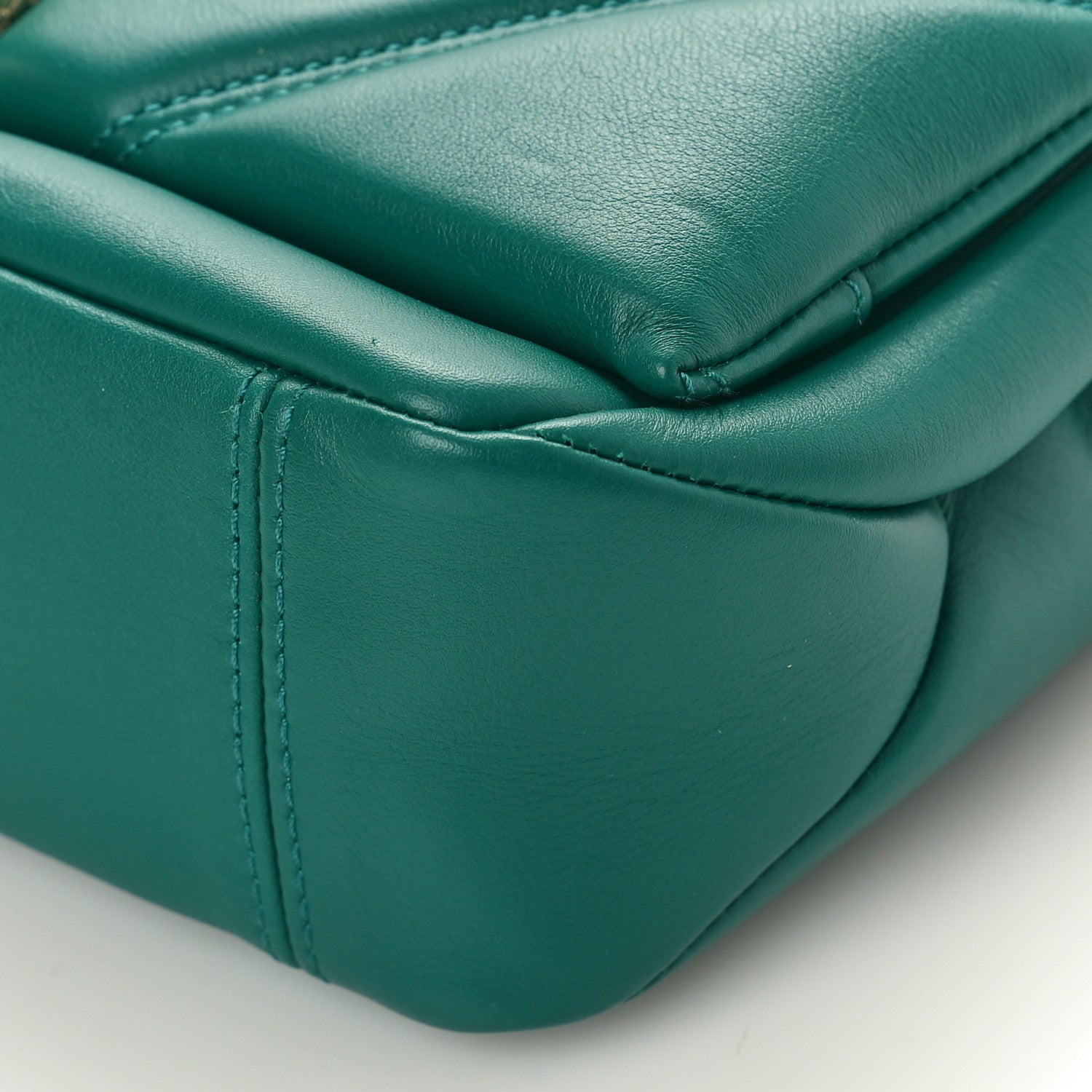 Bulgari Calfskin Matelasse Mini Serpenti Cabochon Crossbody Bag Jade Green 10 of 10