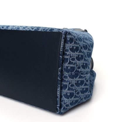Christian Dior Denim Jacquard Oblique Medium Toujours Blue 10 of 11