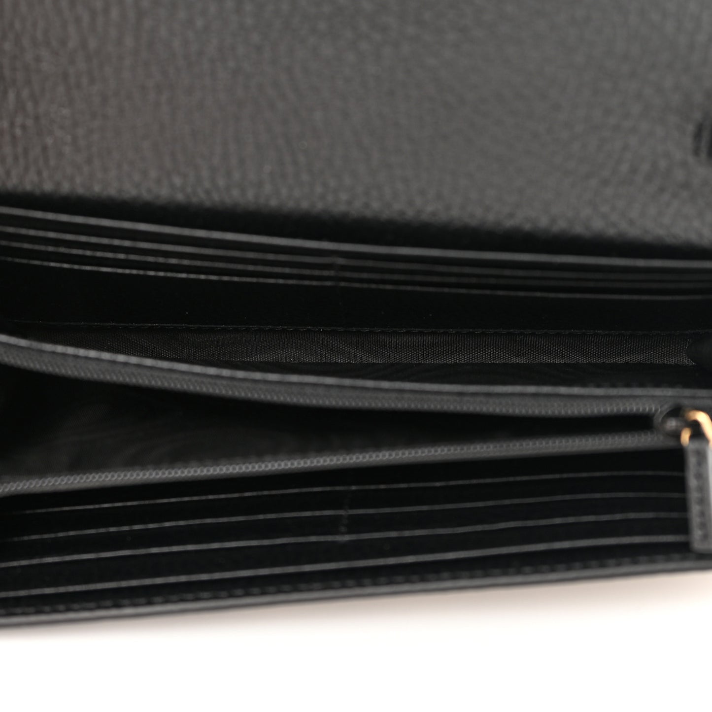 Dollar Calfskin GG Supreme Monogram Petite GG Marmont Wallet Chain Bag Black Beige Ebony