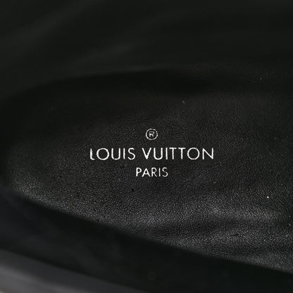 Louis Vuitton Suede Calfskin Catogram Laureate Platform Desert Boots 37.5 Black Marron 6 of 9
