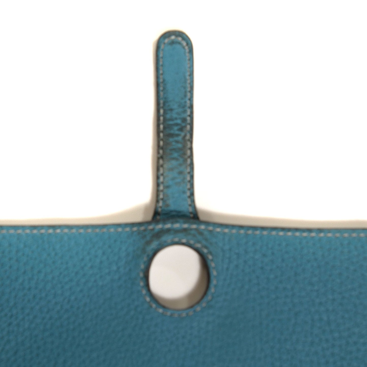 Taurillon Clemence Dogon Duo Wallet Blue Jean