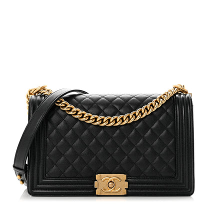 Chanel Caviar Quilted New Medium Boy Flap Black 1 of 9