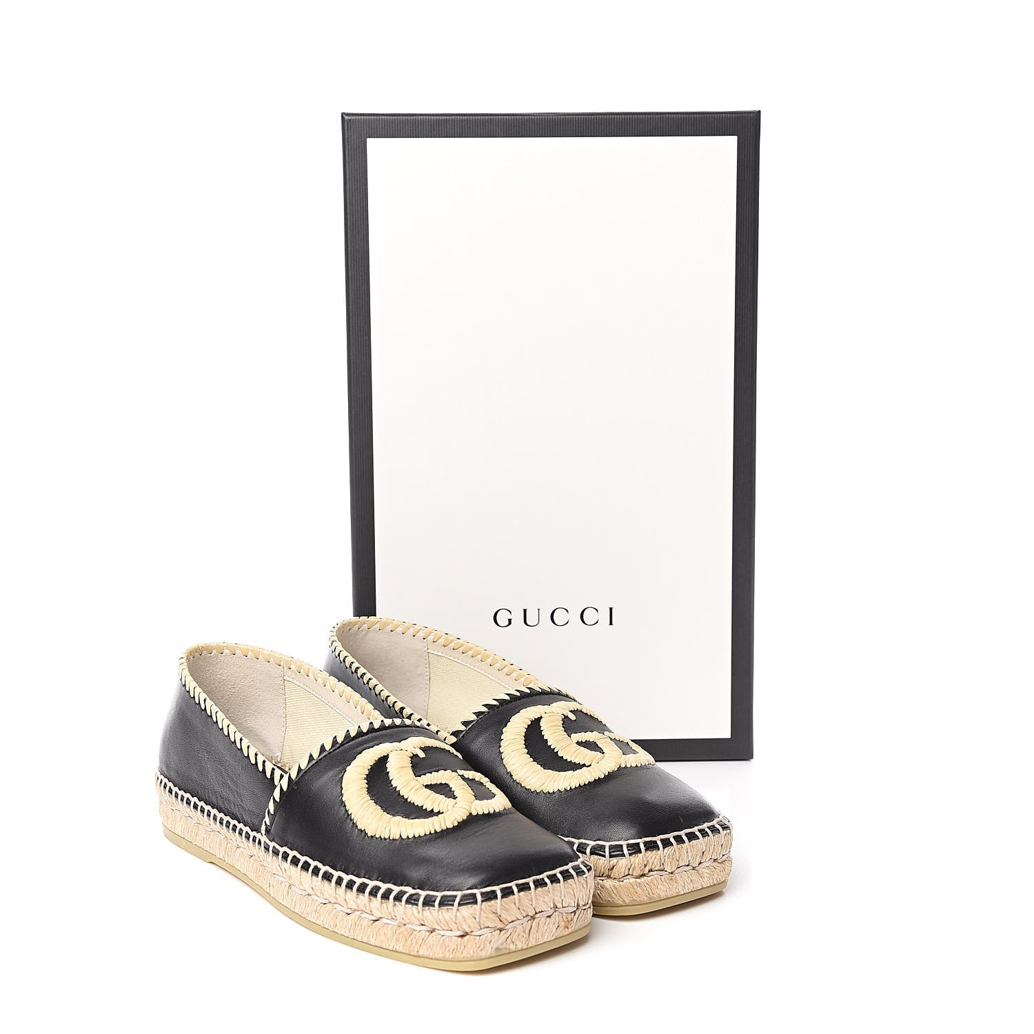 Gucci Nappa GG Marmont Espadrilles 36 Black 10 of 10