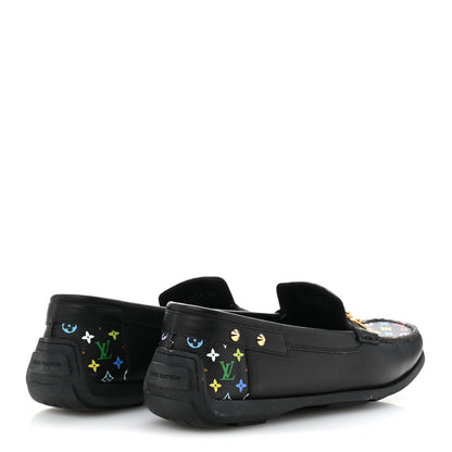Louis Vuitton Monogram Multicolor Lock Oxford Loafers 39.5 Black 5 of 10