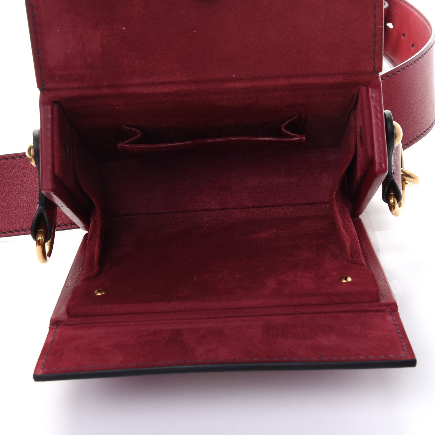 Christian Dior Lambskin Dioraddict Lockbox Red 4 of 4