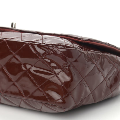 Chanel Patent Jumbo Single Flap Bordeaux 9 of 12