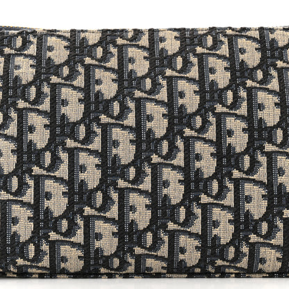 Christian Dior Oblique Medium Diortravel Nomad Pouch Blue 8 of 11