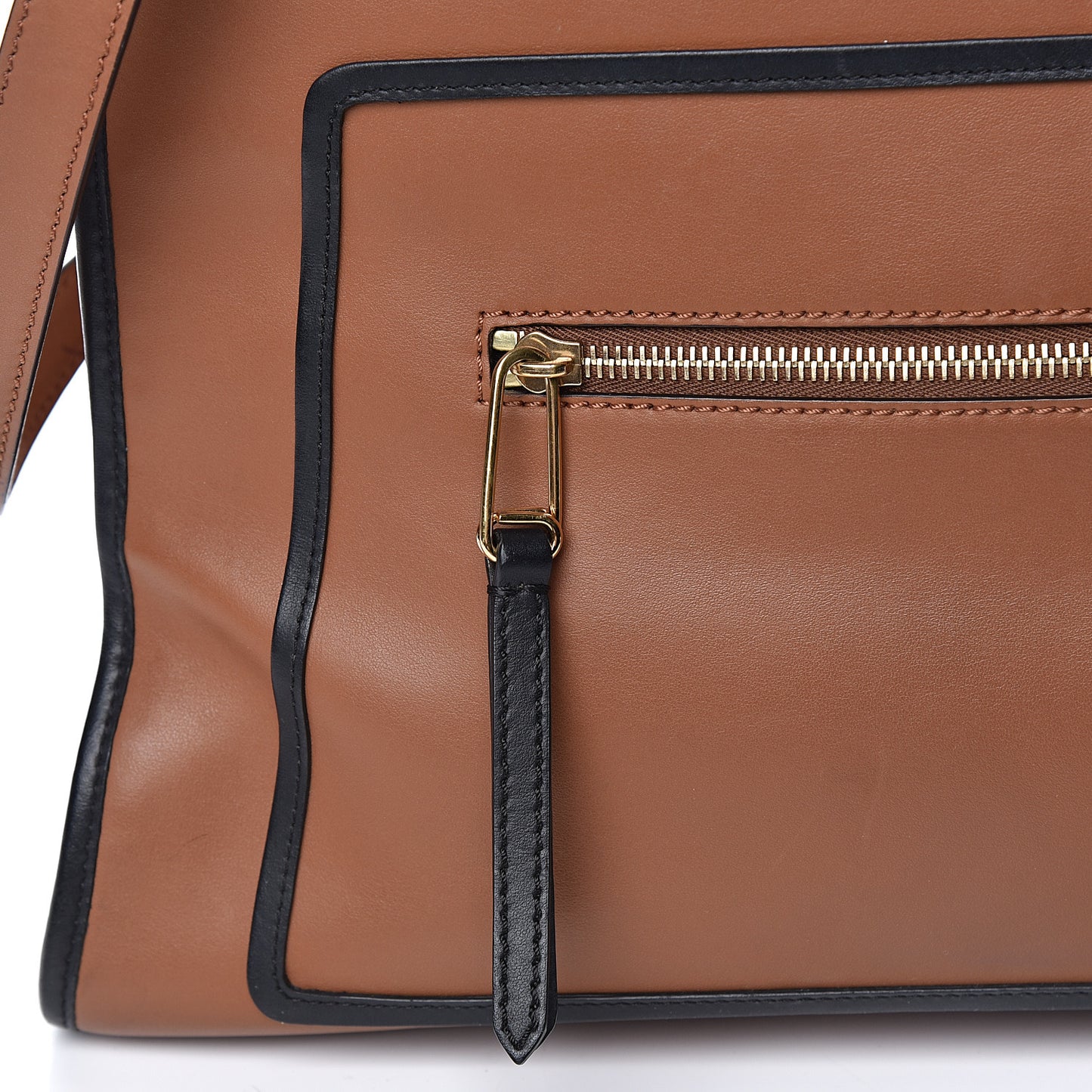 Vitello Century Opaco F is Fendi Bi-Color Regular Runaway Satchel Corteccia Black