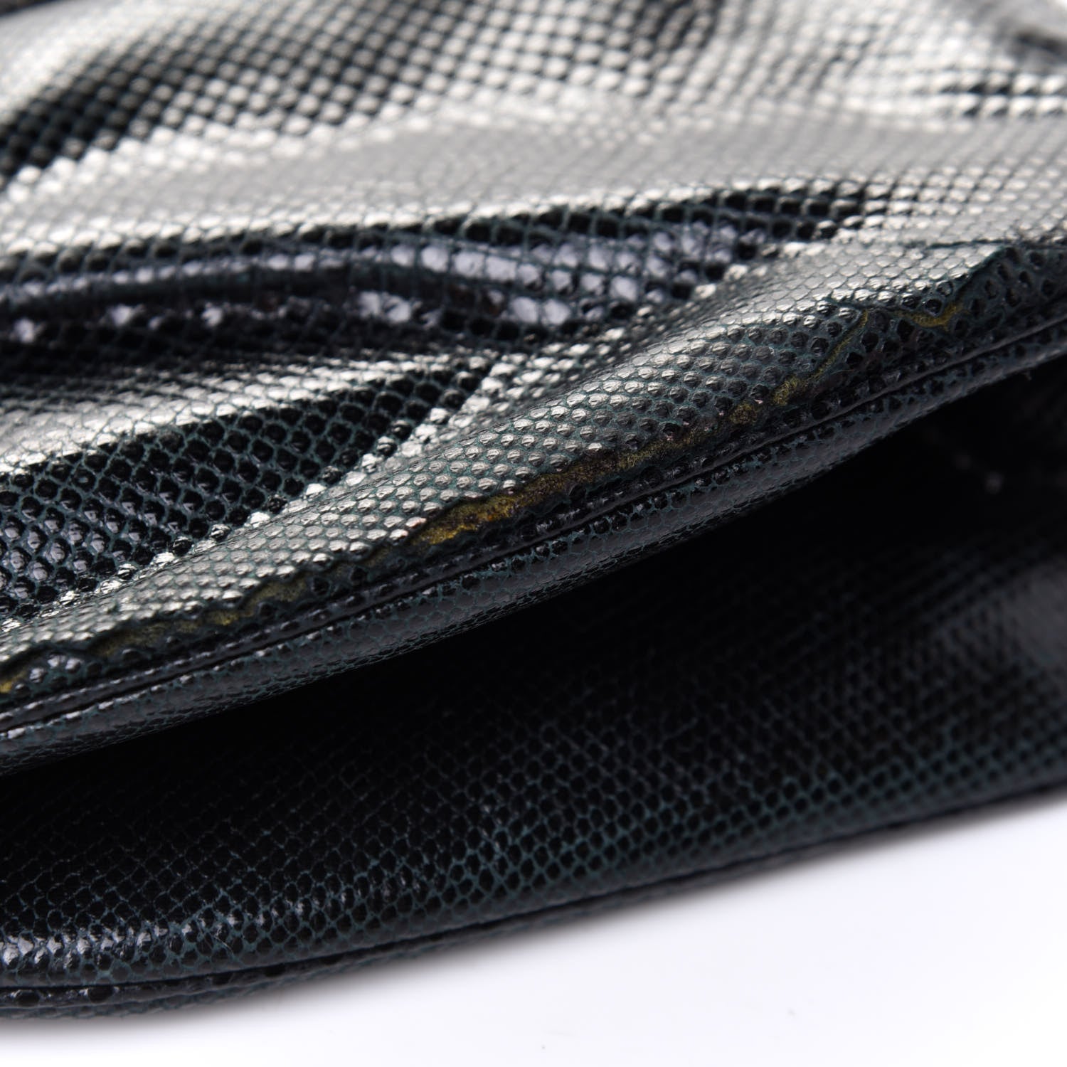 Judith Leiber Lizard Pleated Evening Bag Black 5 of 5