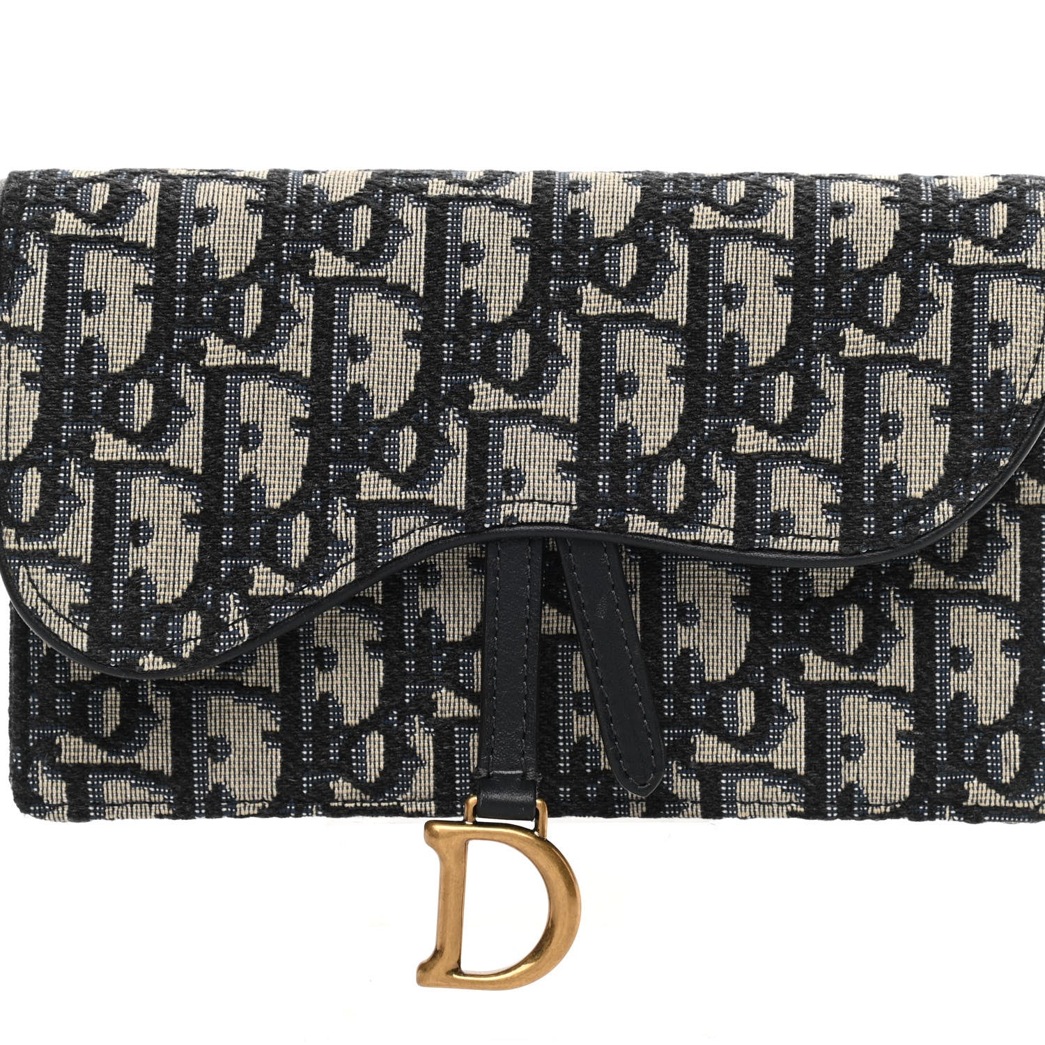 Christian Dior Oblique Saddle Belt Bag Blue 8 of 11