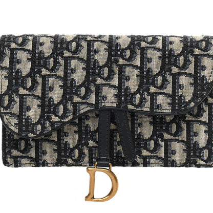 Christian Dior Oblique Saddle Belt Bag Blue 8 of 11