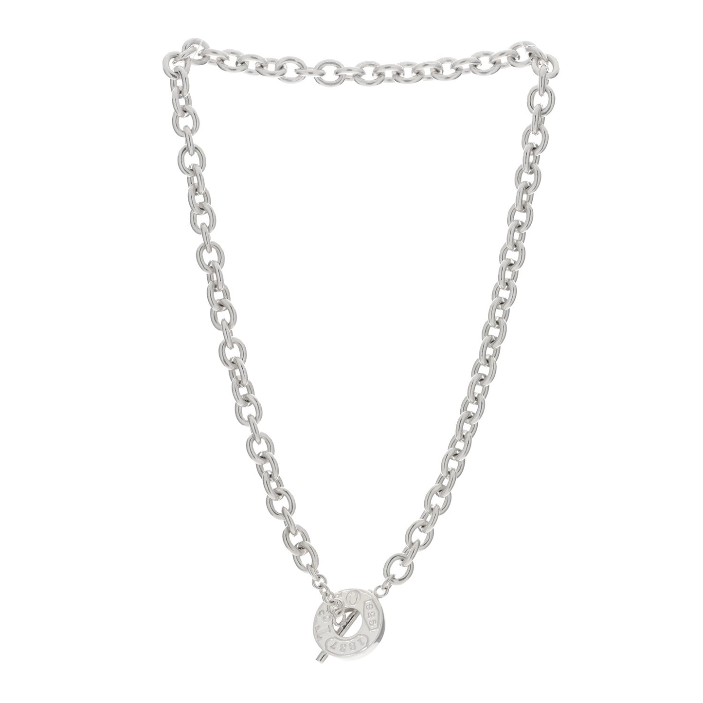 Sterling Silver 1837 Toggle Necklace