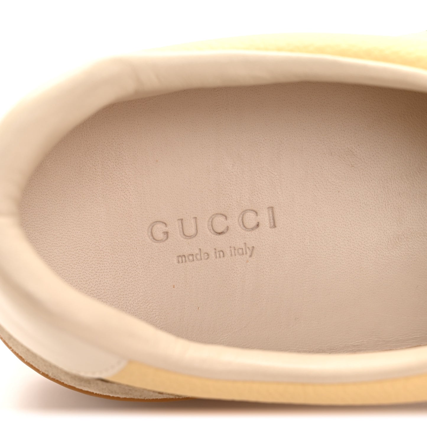 Calfskin Suede Web G74 Sneakers 41 Oatmeal Burro New Mystic White