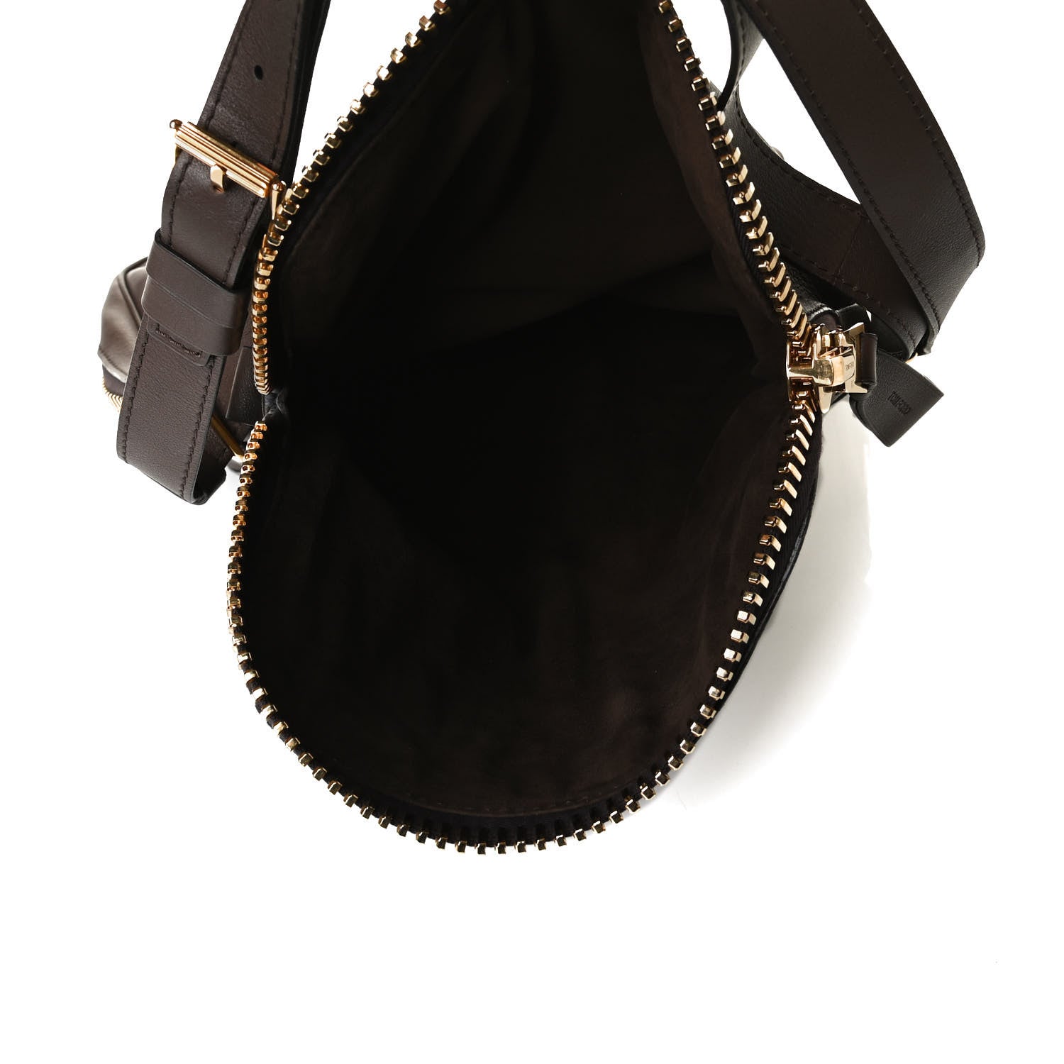 Tom Ford Pebbled Calfskin Large Jennifer Dark Brown 5 of 11