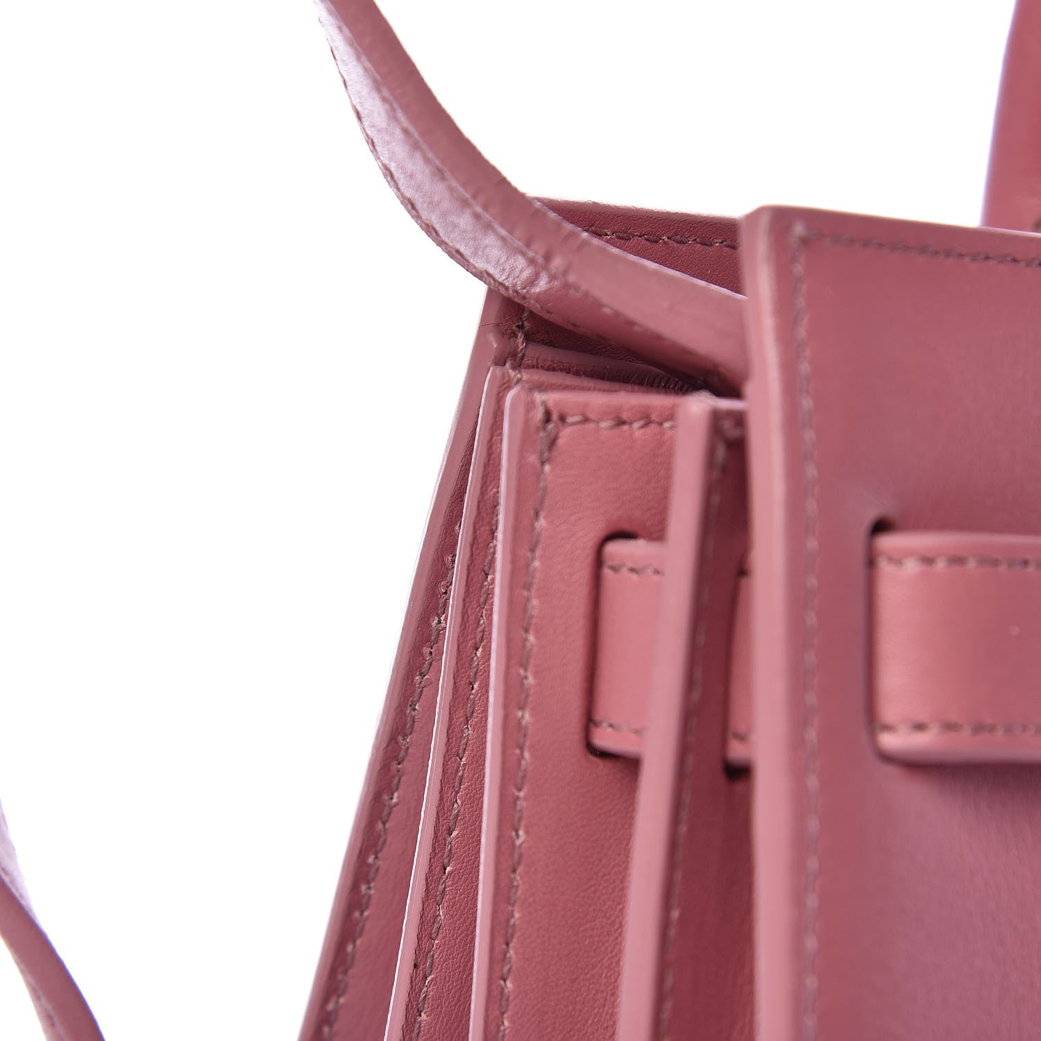 Saint Laurent Calfskin Nano Sac De Jour Rose Dark 15 of 17
