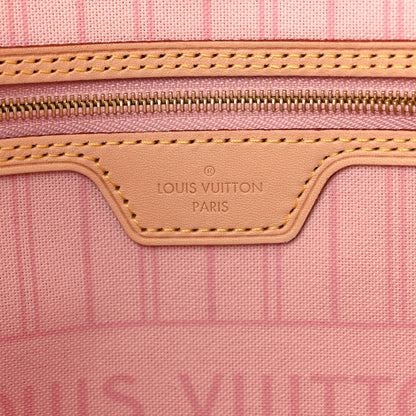 Louis Vuitton Damier Azur Neo Neverfull MM Rose Ballerine 6 of 11