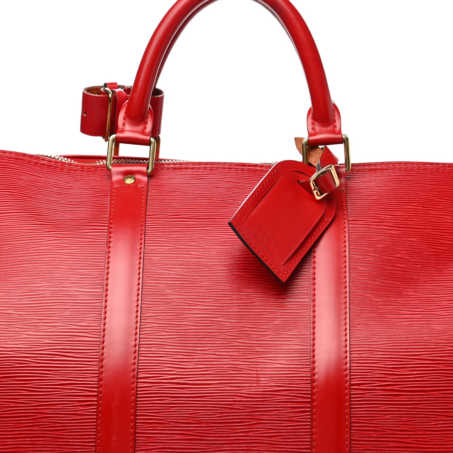 Louis Vuitton Epi Keepall 50 Castillan Red 16 of 17