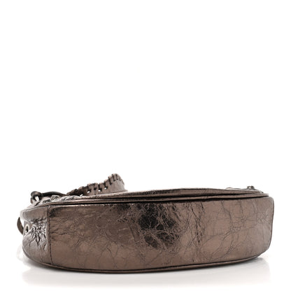 Balenciaga Metallic Agneau Arena Le Cagole Shoulder Bag XS Dark Bronze 4 of 12