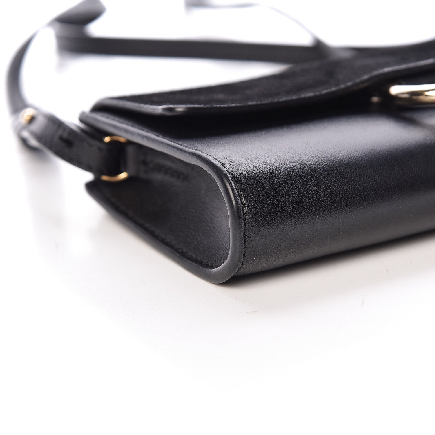 Chloe Suede Calfskin Mini Faye Shoulder Bag Black 9 of 11