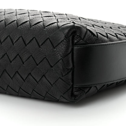 Bottega Veneta Deerskin Intrecciato Small Traveler Hobo Black 10 of 11