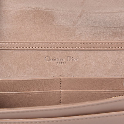 Christian Dior Calfskin Studded Diorama Wallet on Chain Pouch Nude 6 of 10