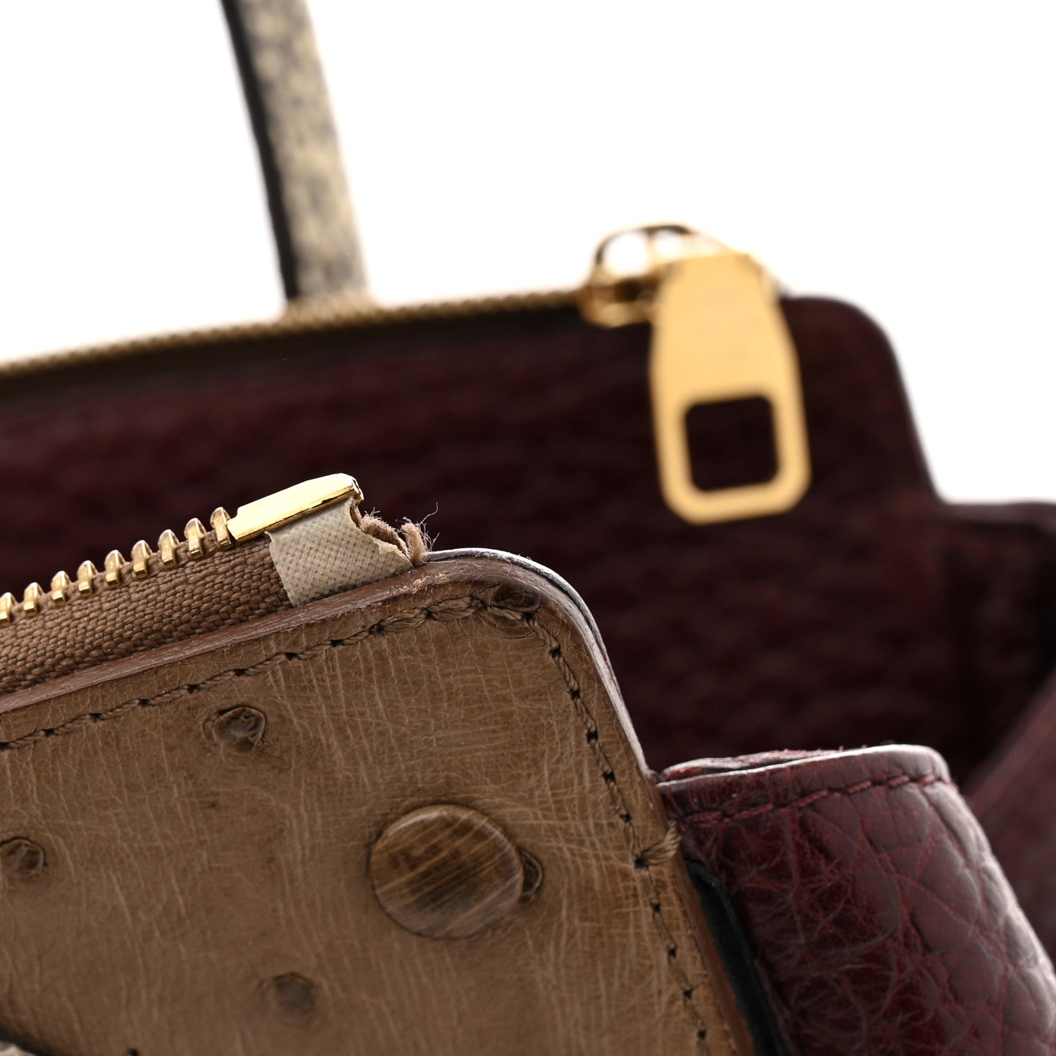 Louis Vuitton Ostrich Lizard Majestueux Tote MM Bordeaux 11 of 13