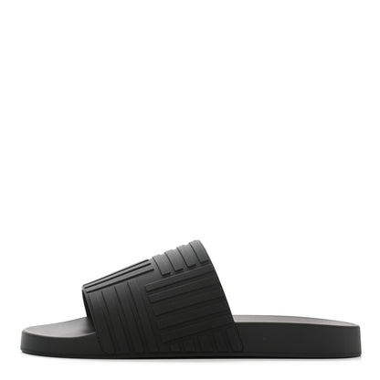Bottega Veneta Rubber Mens The Slider Sandals 45 Black 1 of 7
