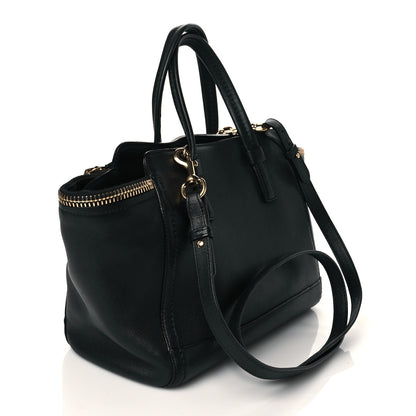 Salvatore Ferragamo Calfskin Small Verve Double Zip Tote Black 4 of 9