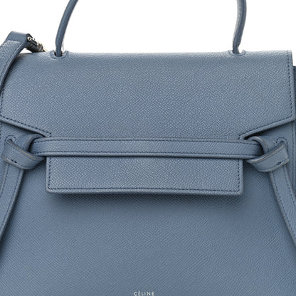 Celine Grained Calfskin Micro Belt Bag Washed Blue 8 of 18