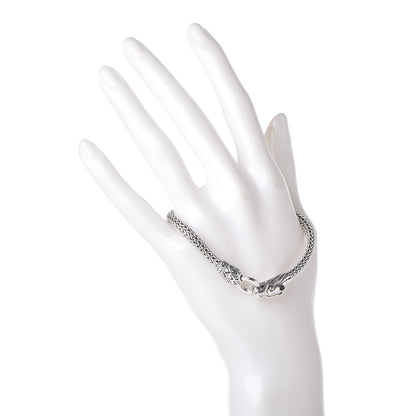 John Hardy Sterling Silver 18K Yellow Gold Dragon Head Bracelet 2 of 5