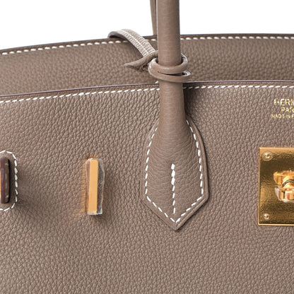 Hermes Togo Birkin 30 Etoupe 26 of 38
