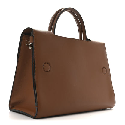 Christian Dior Grained Calfskin Medium Diorever Flap Brown 3 of 9
