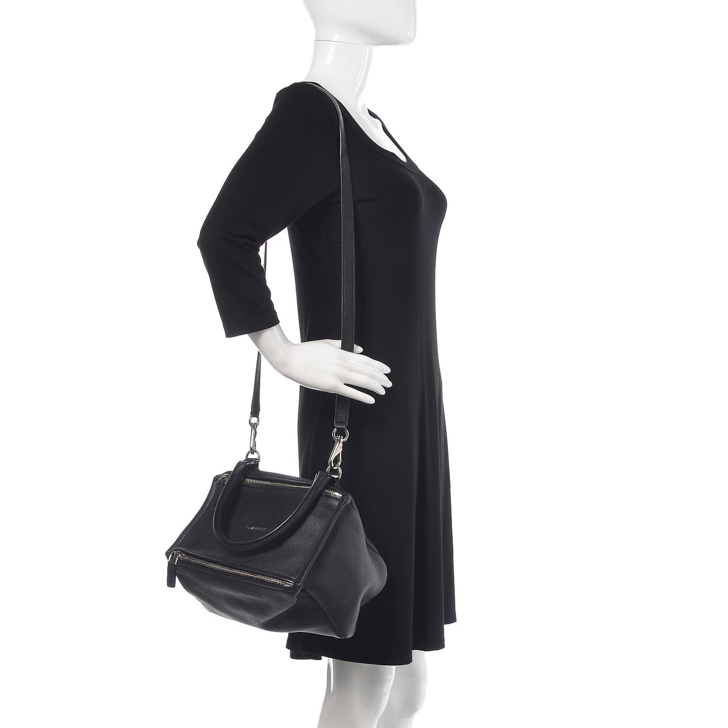 Sugar Goatskin Small Pandora Black