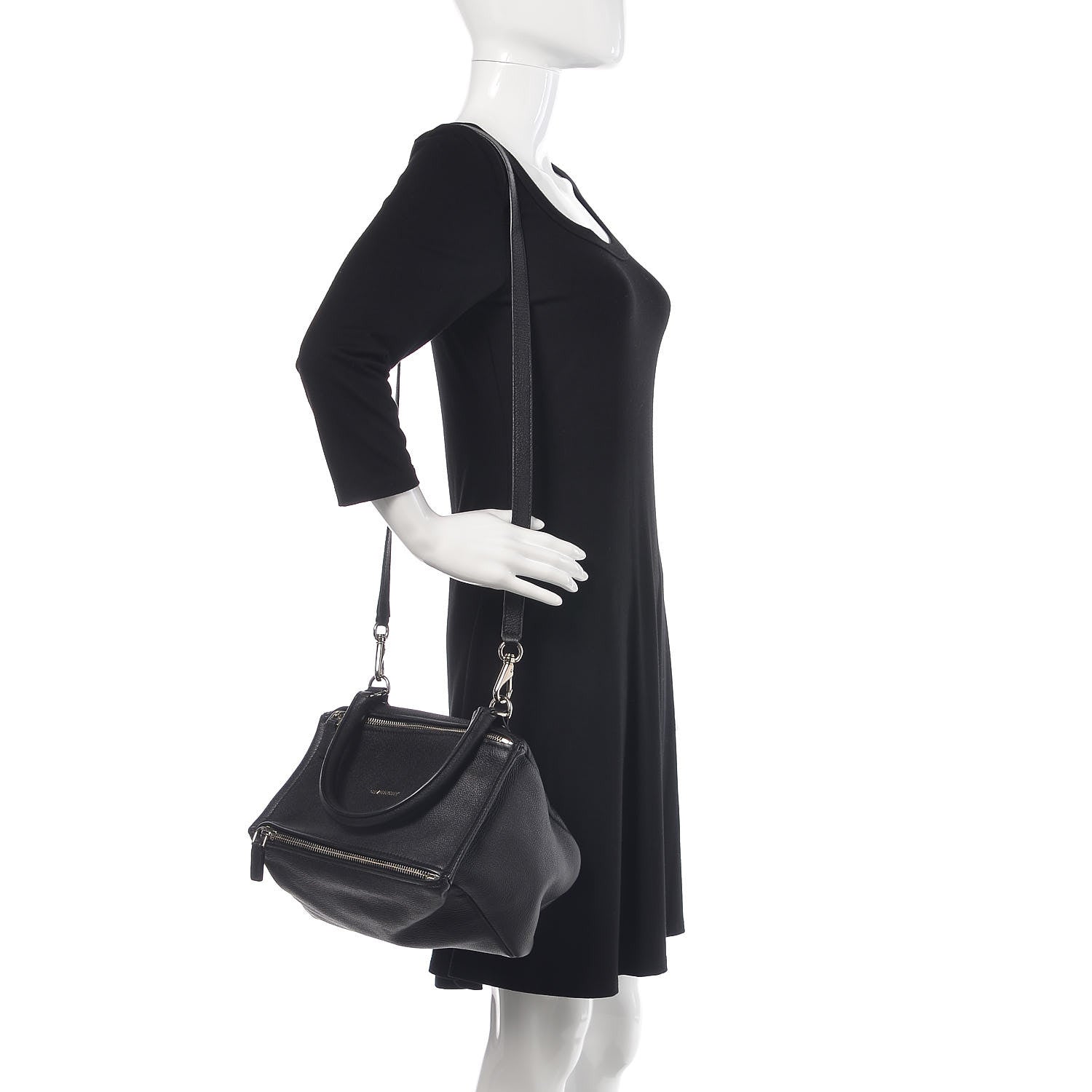 Givenchy Sugar Goatskin Small Pandora Black 2 of 7