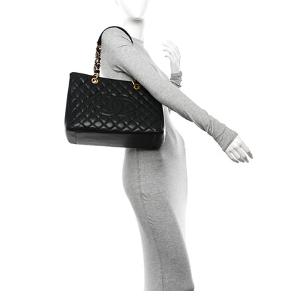Chanel Caviar Quilted Grand Shopping Tote GST Black 2 of 10