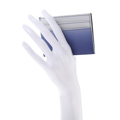 Christian Dior HOMME Textured Calfskin Gradient Card Holder Blue 2 of 7