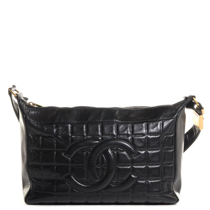 Chanel Lambskin Quilted Medium Chocolate Bar Shoulder Bag Black 1 of 7