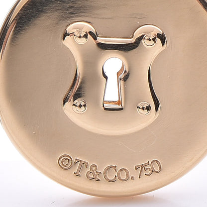 Tiffany 18K Yellow Gold Emblem Lock Pendant 3 of 3