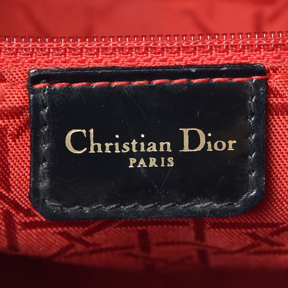 Christian Dior Glazed Calfskin Cannage Large Lady Dior Black 6 of 13