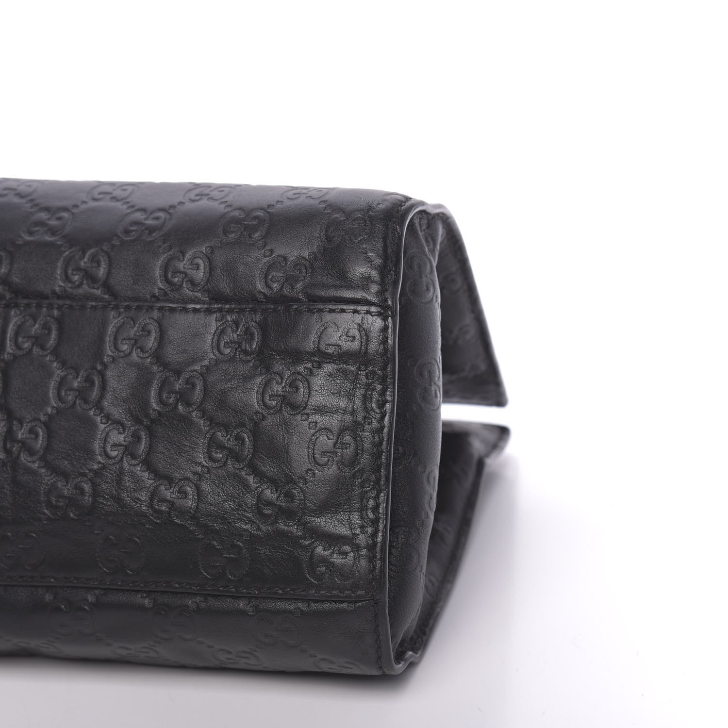 Gucci Guccissima Large Emily Chain Shoulder Bag Black 14 of 14
