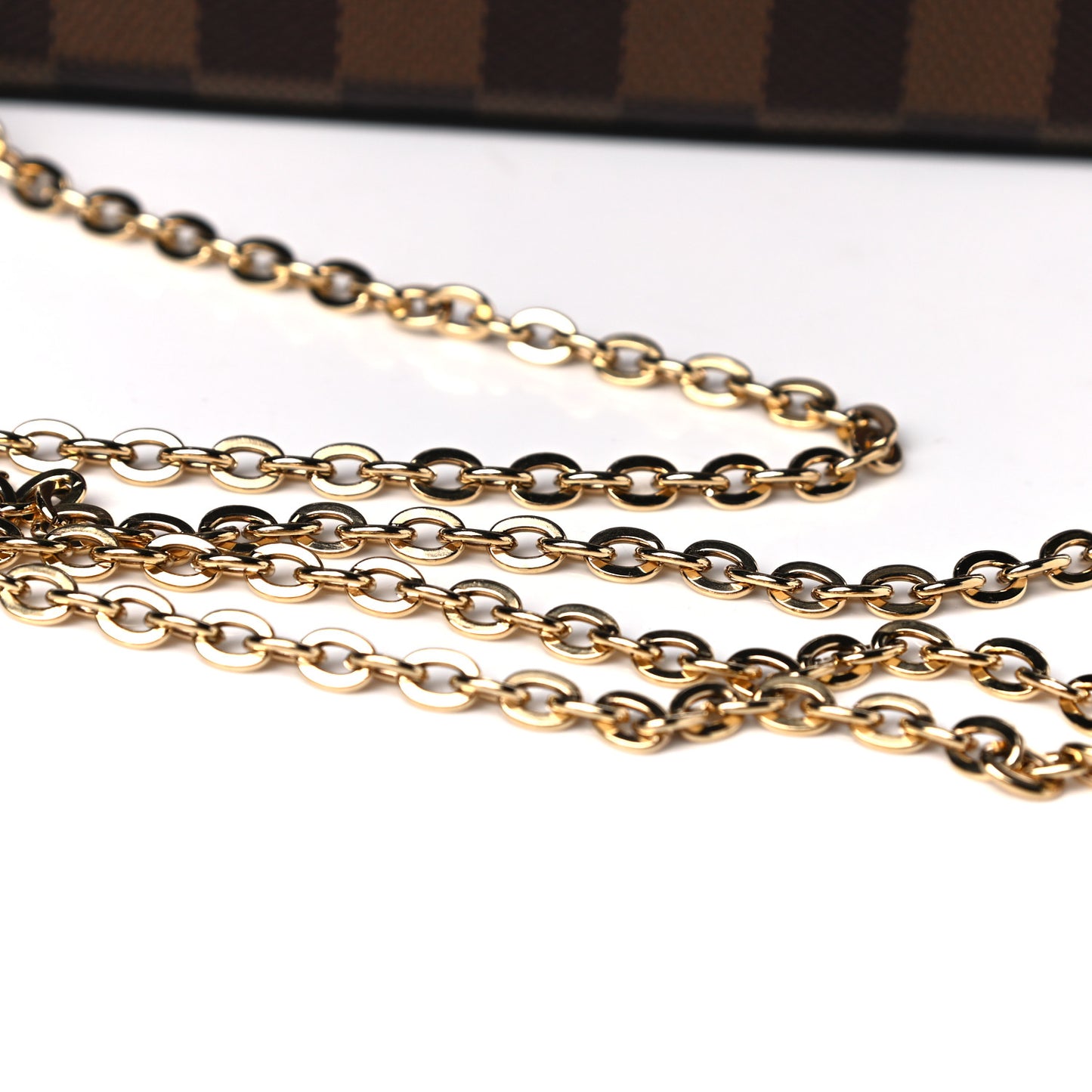 Damier Ebene Pochette Felicie Chain Wallet