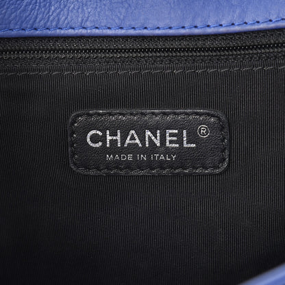 Chanel Calfskin Quilted Large Boy Flap Blue 6 of 9