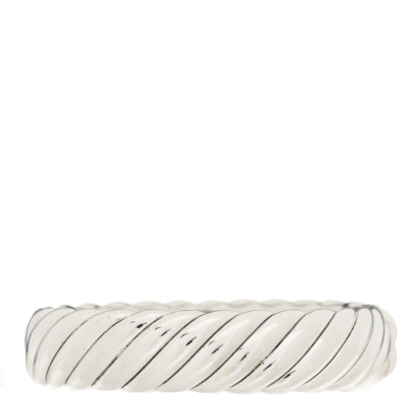 Sterling Silver 17mm Sculpted Cable Bangle Bracelet