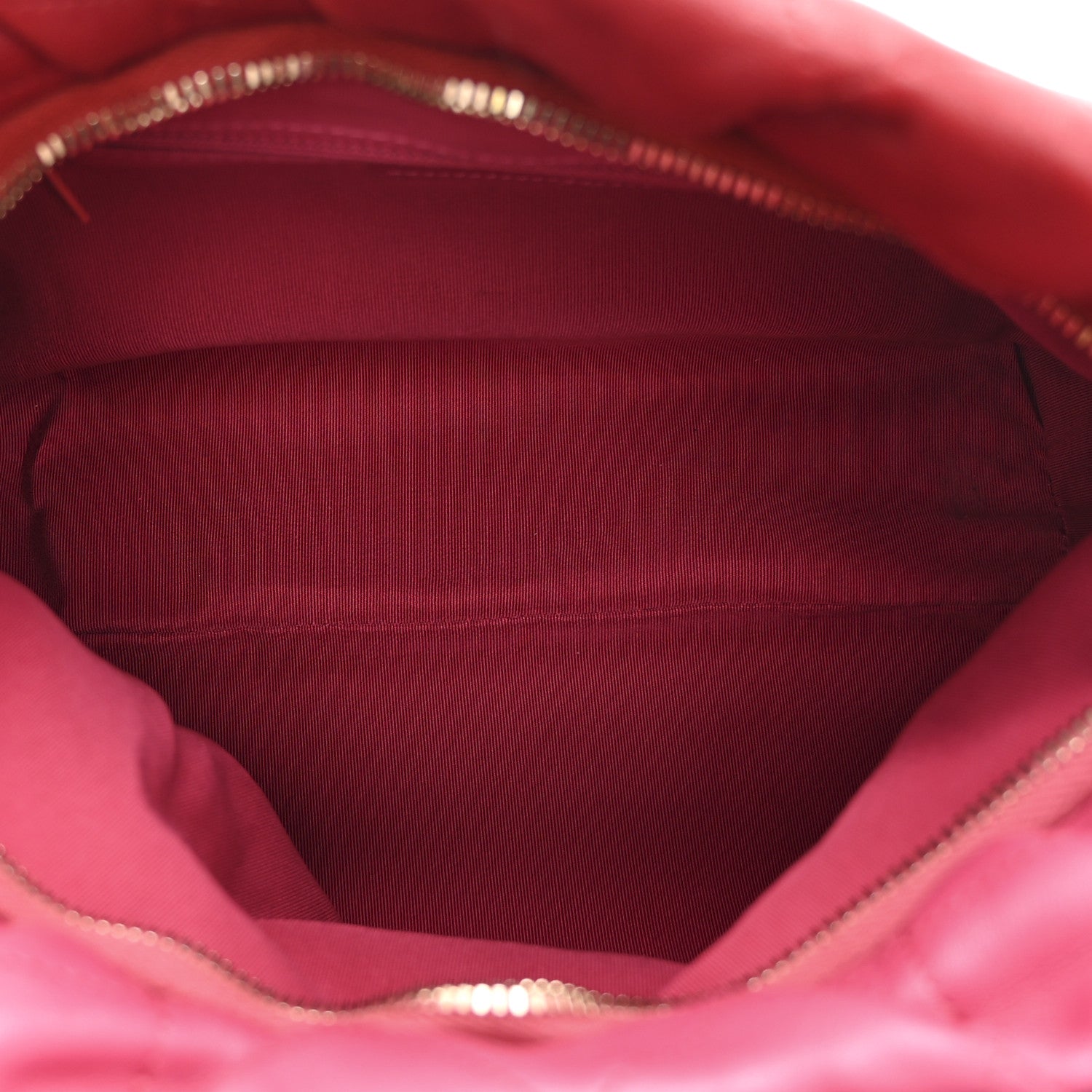 Chanel Calfskin Quilted Coco Shelter Bowling Bag Dark Pink Red 5 of 11