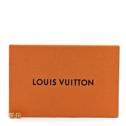 Louis Vuitton Brass Flower Full Stud Earrings Gold 5 of 5