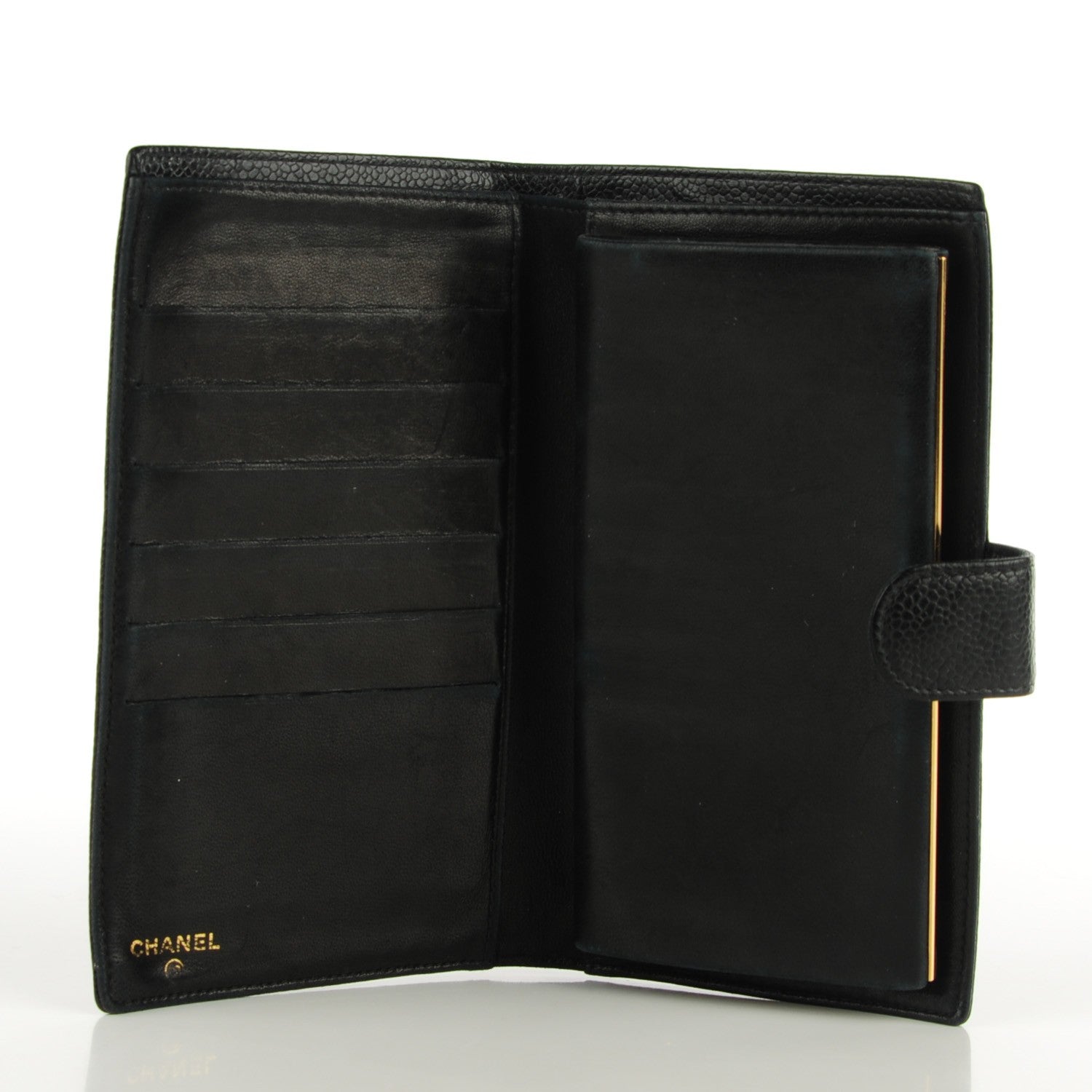 Chanel Caviar CC French Wallet Black 5 of 8
