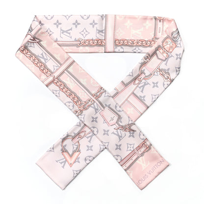 Louis Vuitton Silk Monogram Confidential Bandeau Light Pink 1 of 3